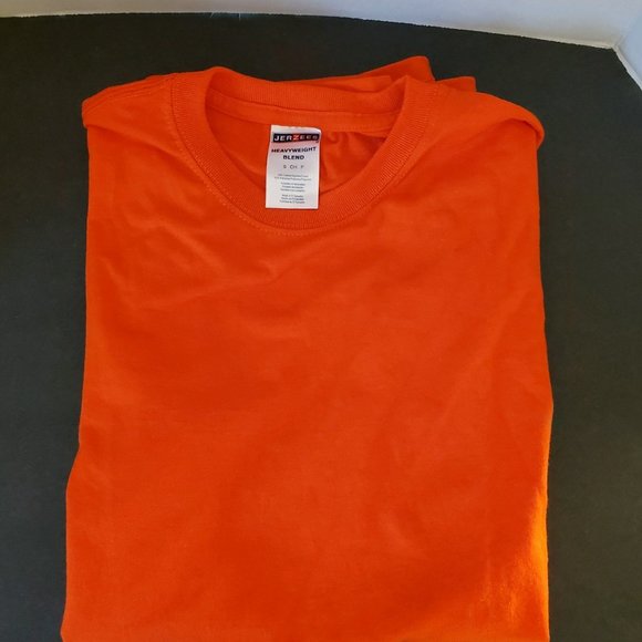 T - Shirts - Plain Orange -  Set of 3 - Small Adult - Picture 2 of 4
